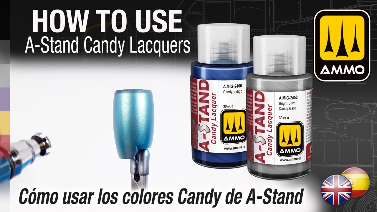 How To Use A-Stand Candy Lacquers /C&oacute;mo usar los colores Candy de A-Stand