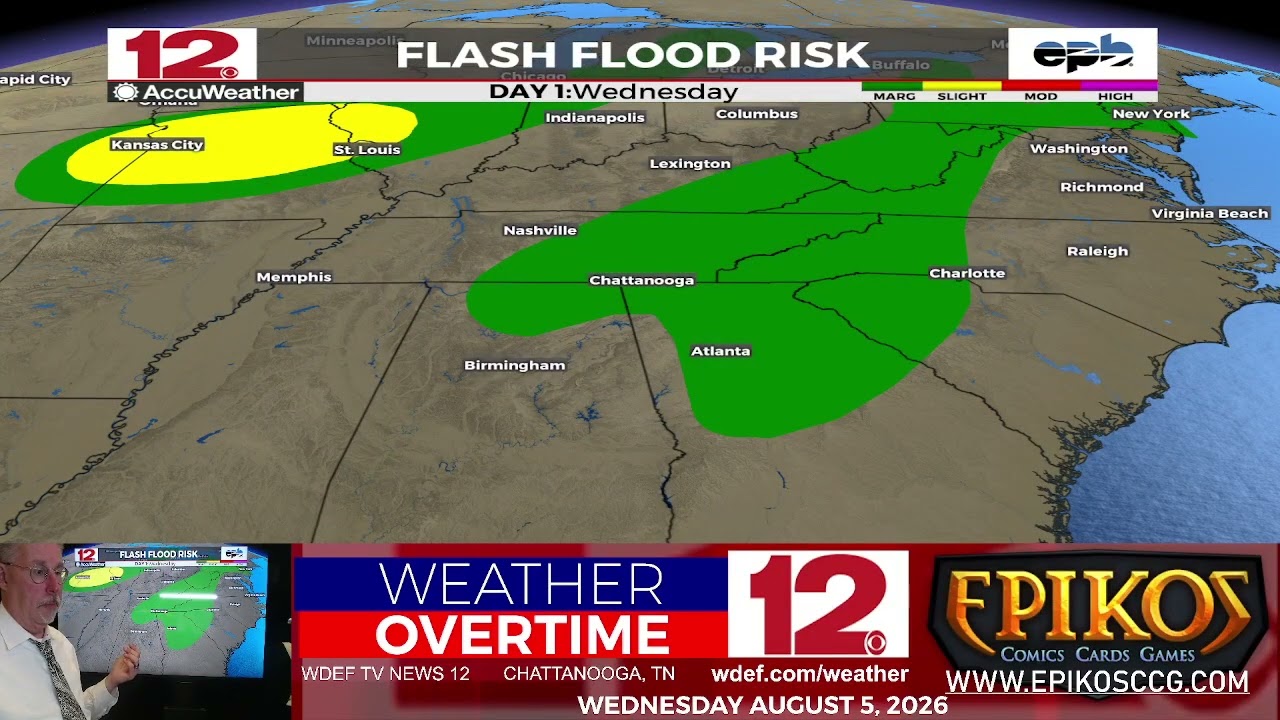 WDEF TV NEWS 12 WEATHER OVERTIME - WEDNESDAY AUGUST 5, 2026