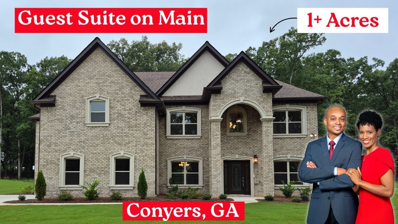 New Homes in Atlanta | Luxury Home in Conyers, Ga | 5 Bed, 4 Bath on 1+ Acres