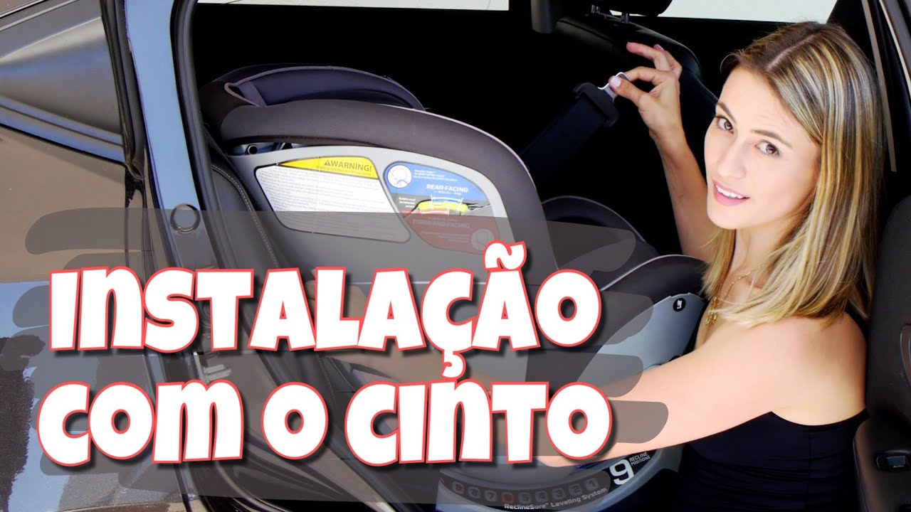Como instalar a Chicco NextFit com o cinto de segurança do carro