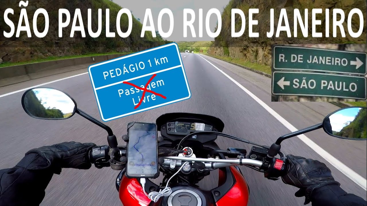 SÃO PAULO ao RIO DE JANEIRO de MOTO