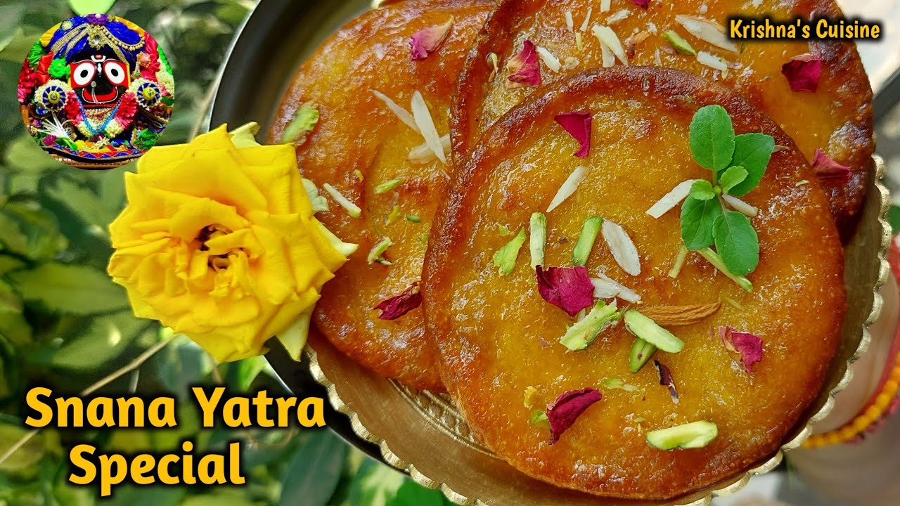 Snana Yatra Special || Mango Malpua || Malpua Recipe || Iskcon Prasad | Krishna's Cuisine #jagannath