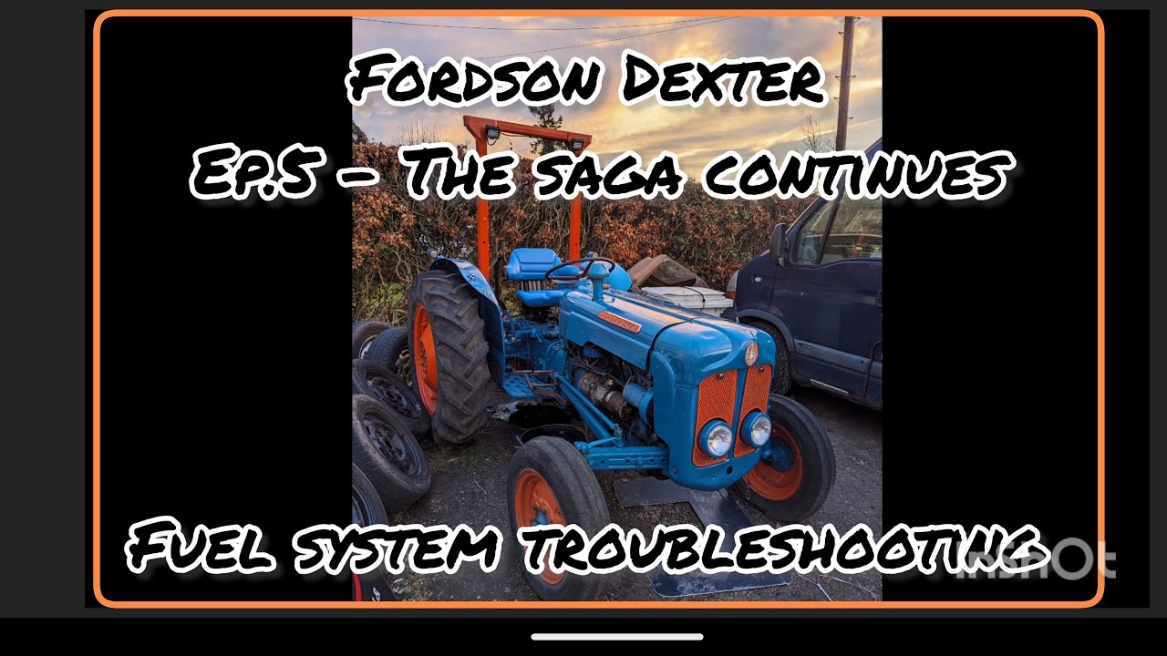 1962 Fordson Dexta service //part-5// Fuel system troubleshooting