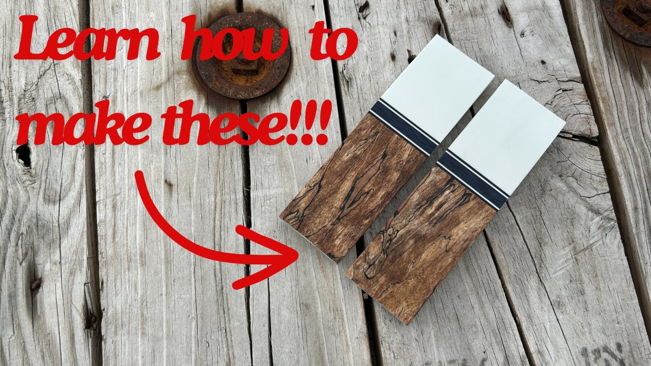 How to make combo/segmented knife scales