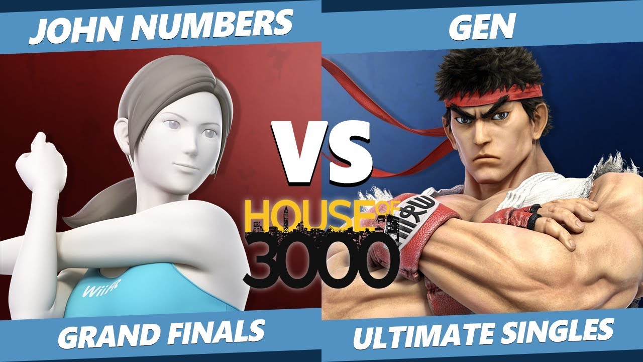 Xeno 203 Grand Finals - John Numbers (Wii Fit) Vs. Gen (Ryu) Smash Ultimate - SSBU