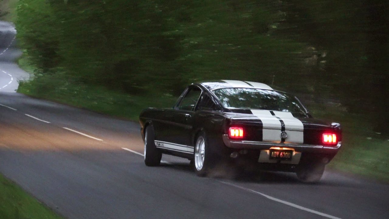 Retro Cars leaving a Car Show - May 2017