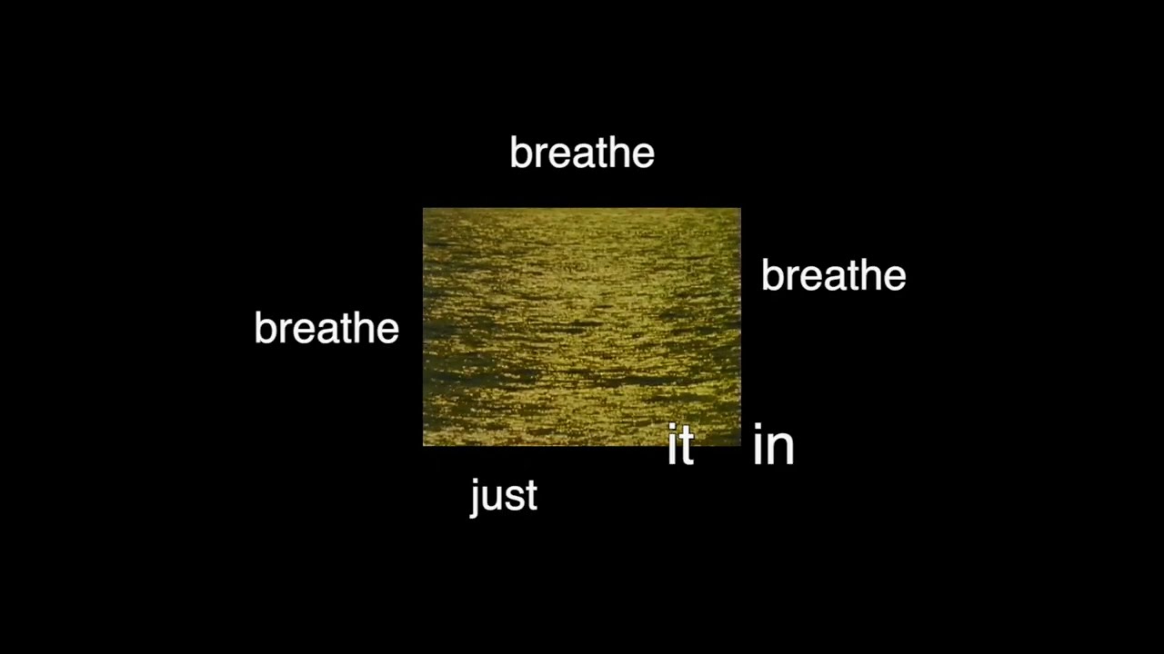 to breathe on the ocean floor (lyric video)