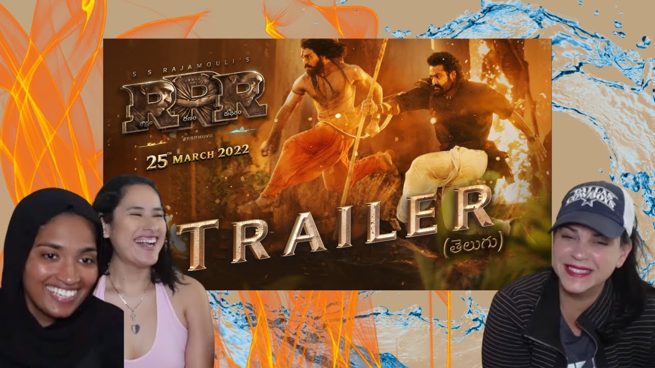 Americans' react to RRR Trailer (Telugu) - NTR, Ram Charan, Ajay Devgn, Alia Bhatt | SS Rajamouli |