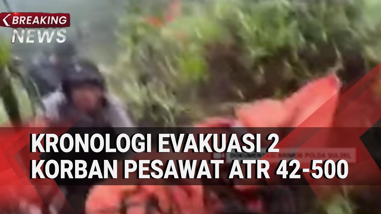 Kronologi Proses Evakuasi 2 Korban Pesawat ATR 42-500