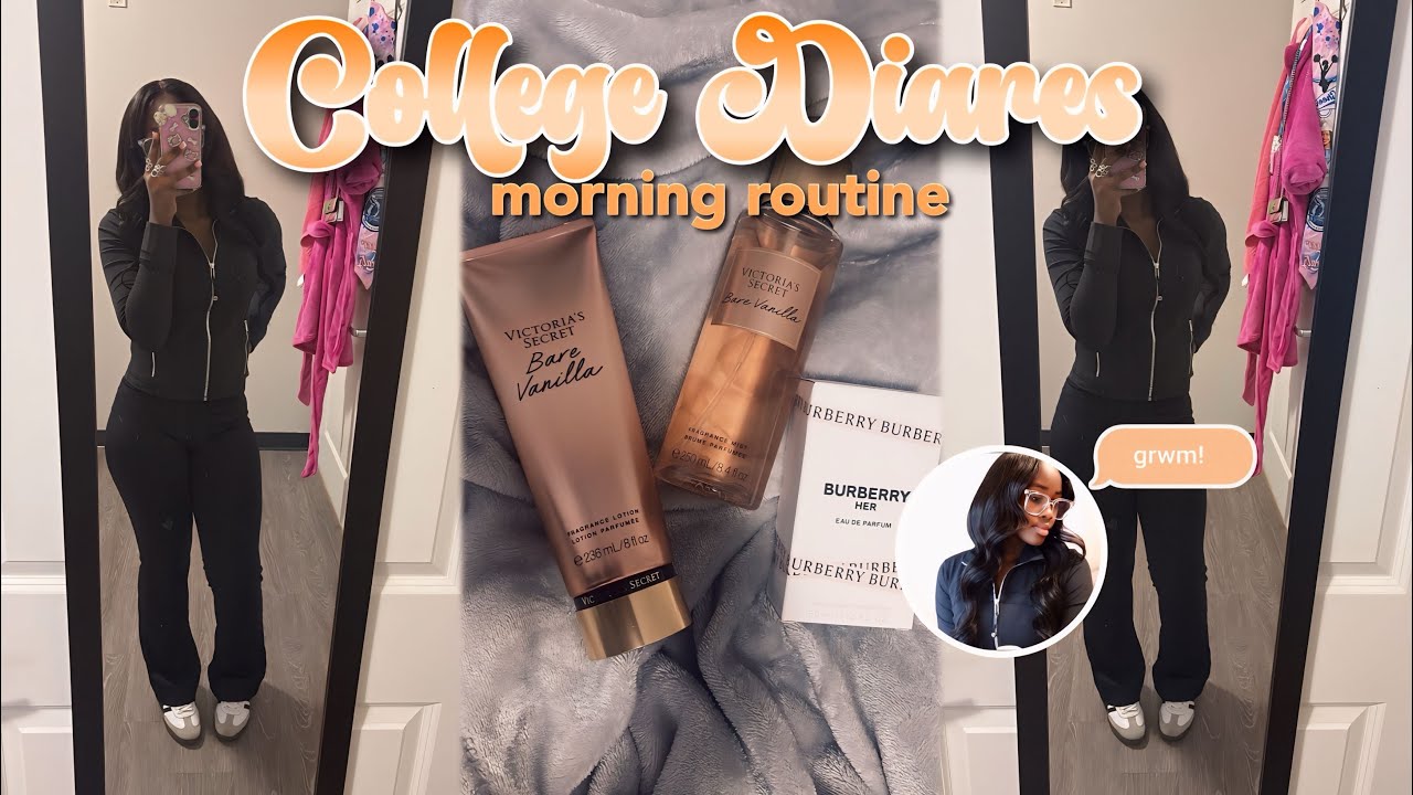 C☆LLEGE DIARES: REALISTIC MORNING ROUTINE || grwm, ootd, classes + tips