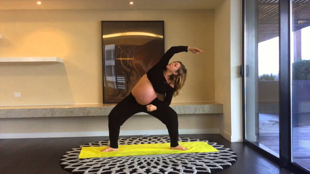 Prenatal yoga third  trimester