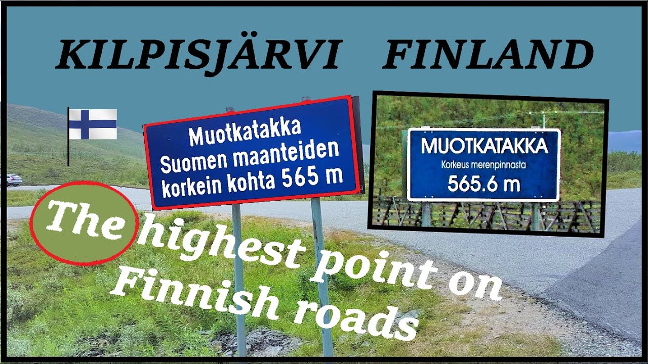 Muotkatakka - Suomen maanteiden korkein kohta 565 m. 🇫🇮