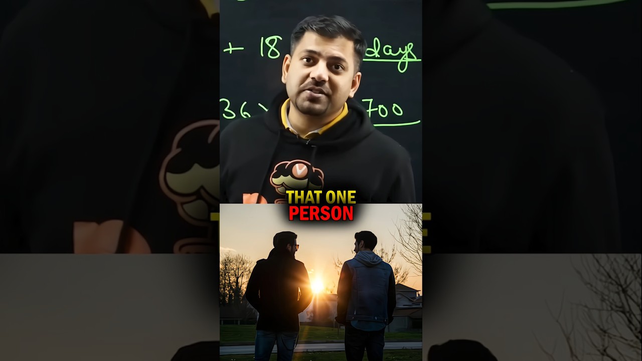 ONE GOOD PERSON IN YOUR LIFE ❤️🔥 #harshsir #motivation #truefriends #supportsystem #VED #shorts
