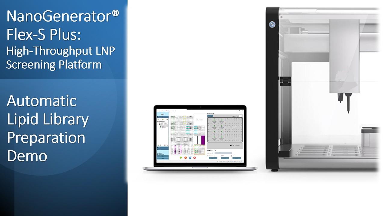 NanoGenerator® Flex-S Plus Demo - Automated High-Throughput Lipid Library Preparation
