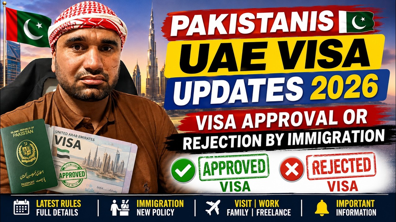 Pakistanis UAE Visa Updates 2026 | Visa Approval or Rejection by Immigration | Latest UAE Rules