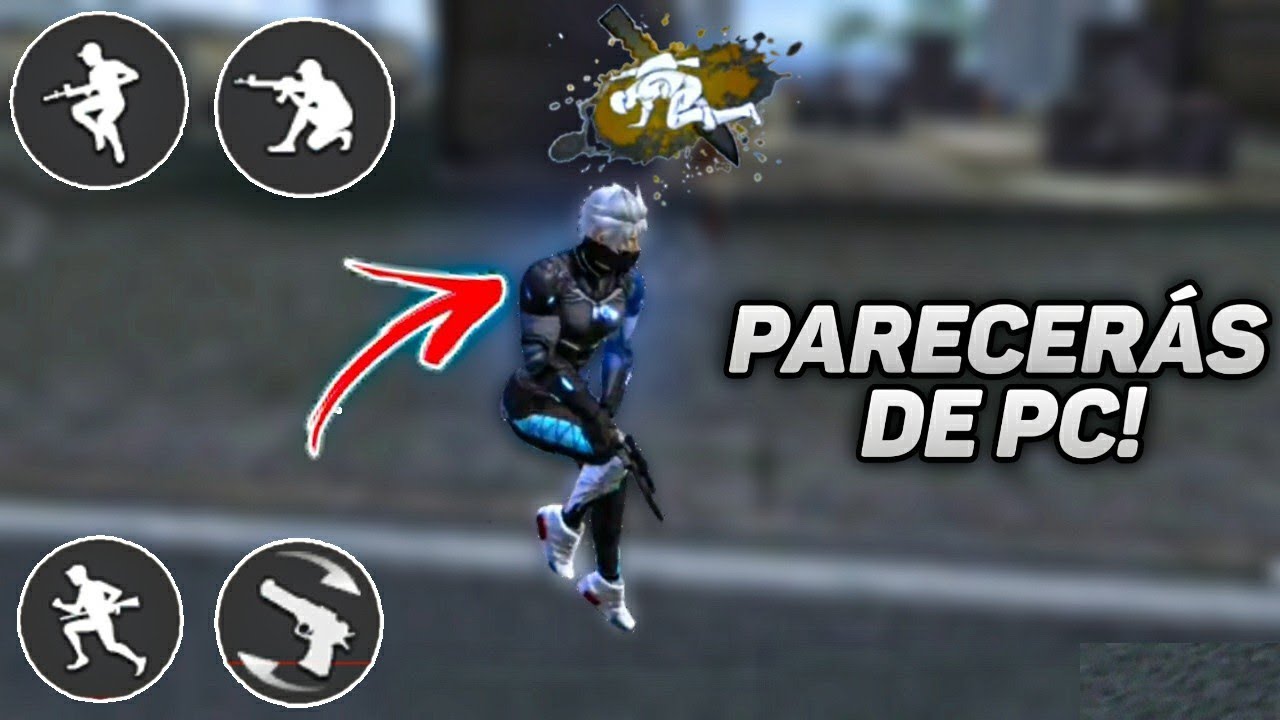 TUTORIAL ✅cómo moverse INSANO☠️ en CELULAR en FREEFIRE parecer de PC/FACIL Y RAPIDO📲