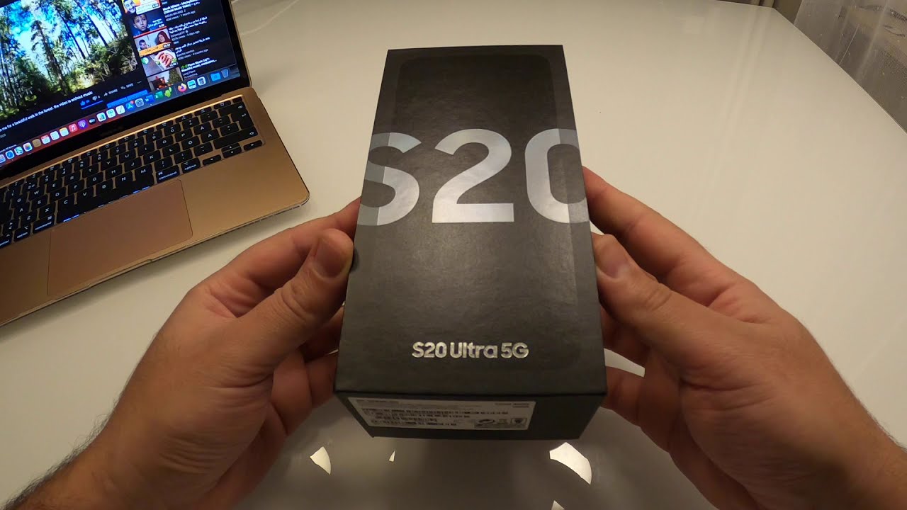 Samsung Galaxy S20 Ultra 5G Cloud White 128G Unboxing
