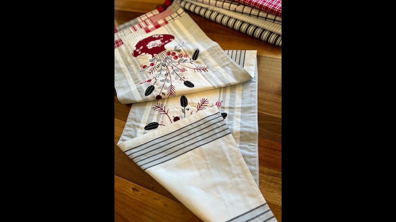 Backing a Moda Toweling runner with toweling