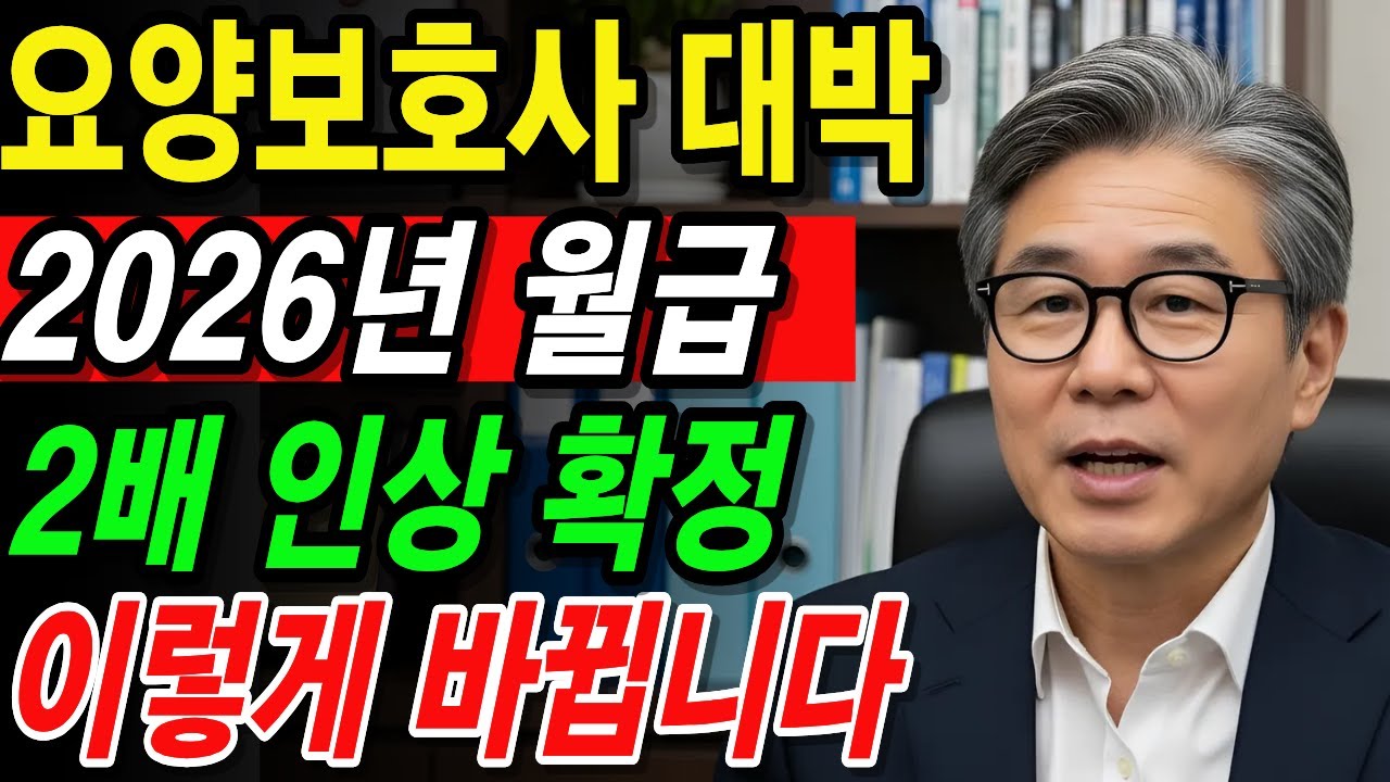 2026년 요양보호사 자격증 폐지라고요? 시험 안보고 월급 2배 대박 터지는 요양보호사 제도 이렇게 싹다 바뀝니다. | 노후지혜 | 노후준비 | 오디오북