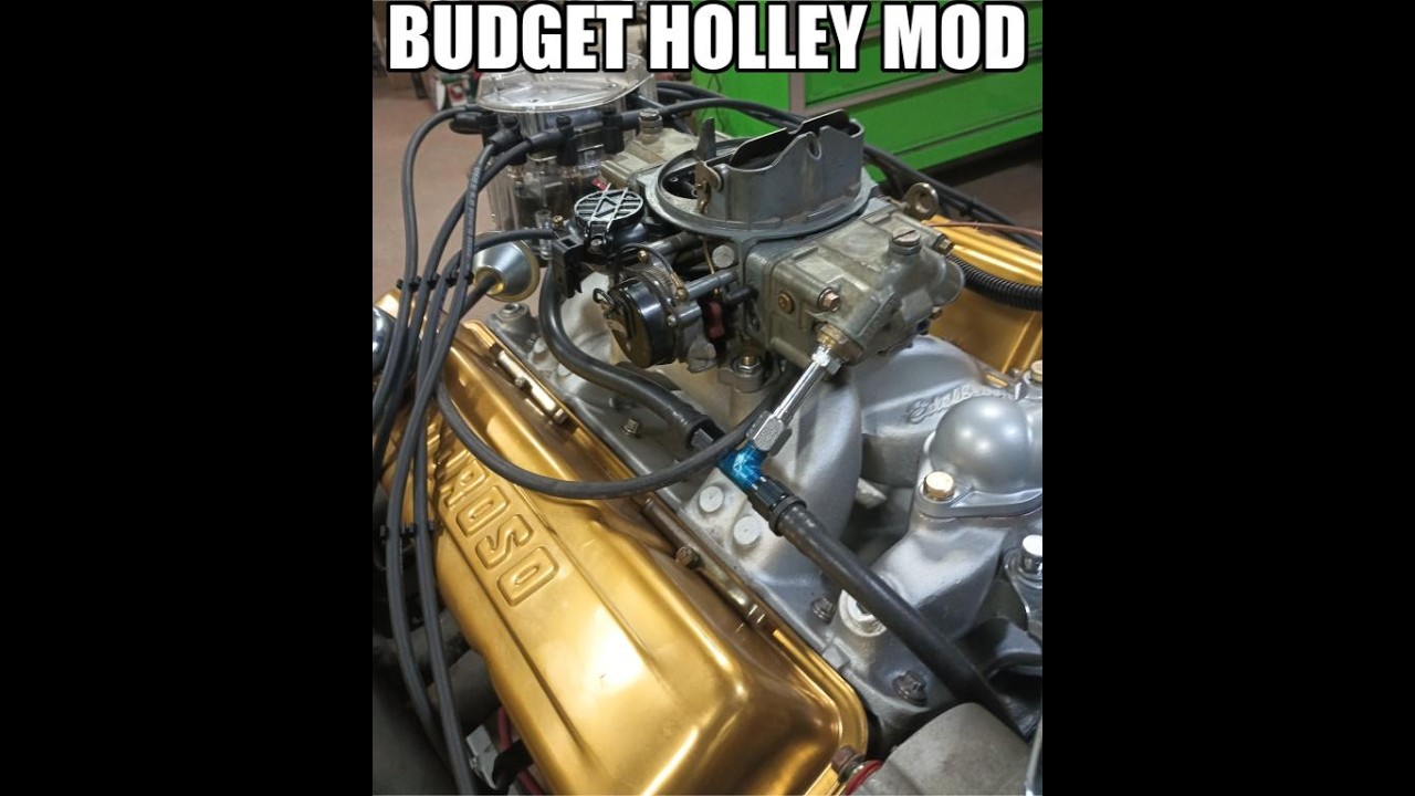 Тестируем наш переделанный карбюратор Holley 600, собранный из запасных частей.