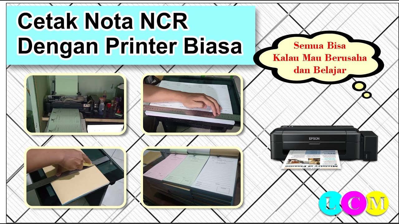 Cetak Nota Dengan Printer Biasa || NCR 3 PLY | Video pengganti di deskripsi