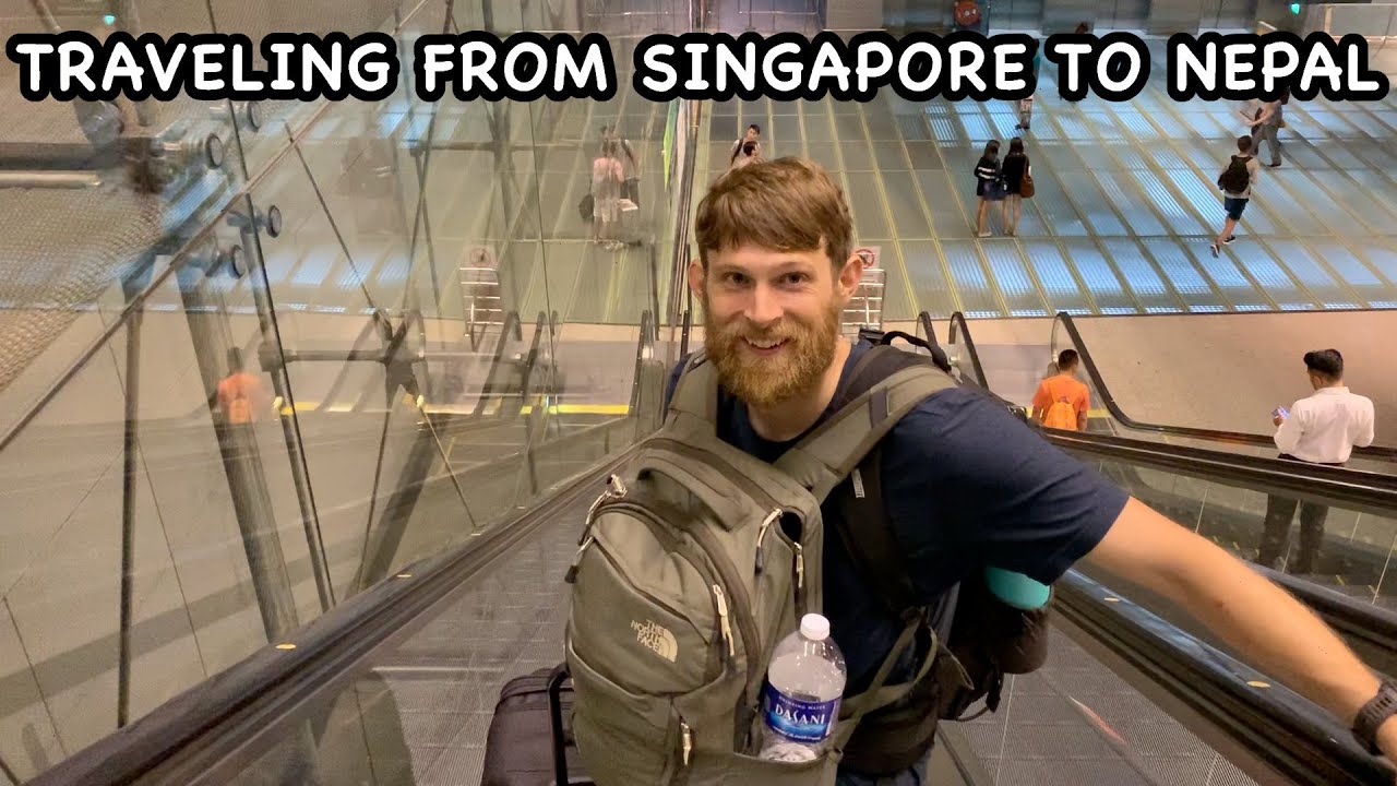 TRAVEL DAY Singapore to Kathmandu | Jewel Mistake | Lounge