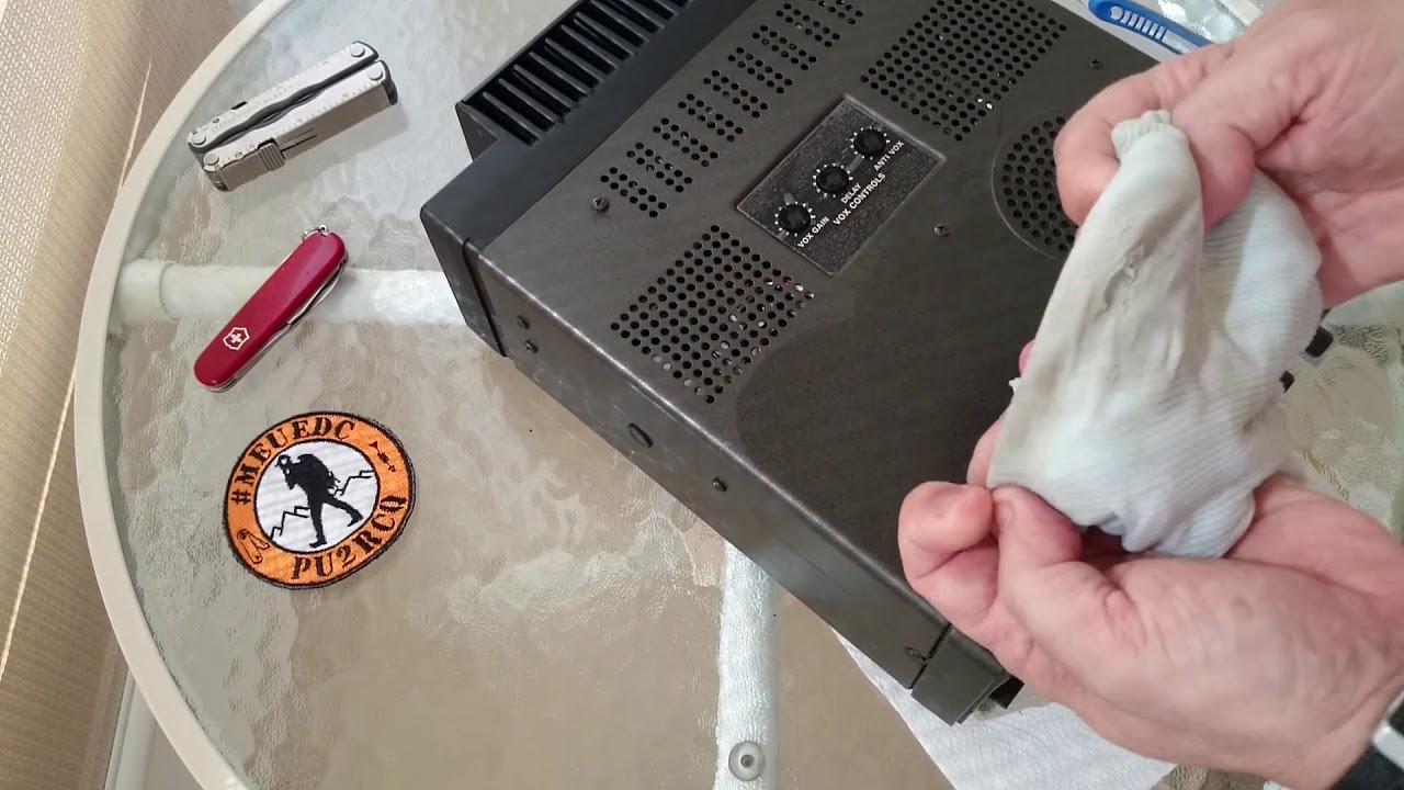 #MEUEDC / LIMPEZA DO R&Aacute;DIO KENWOOD, TS -130SE