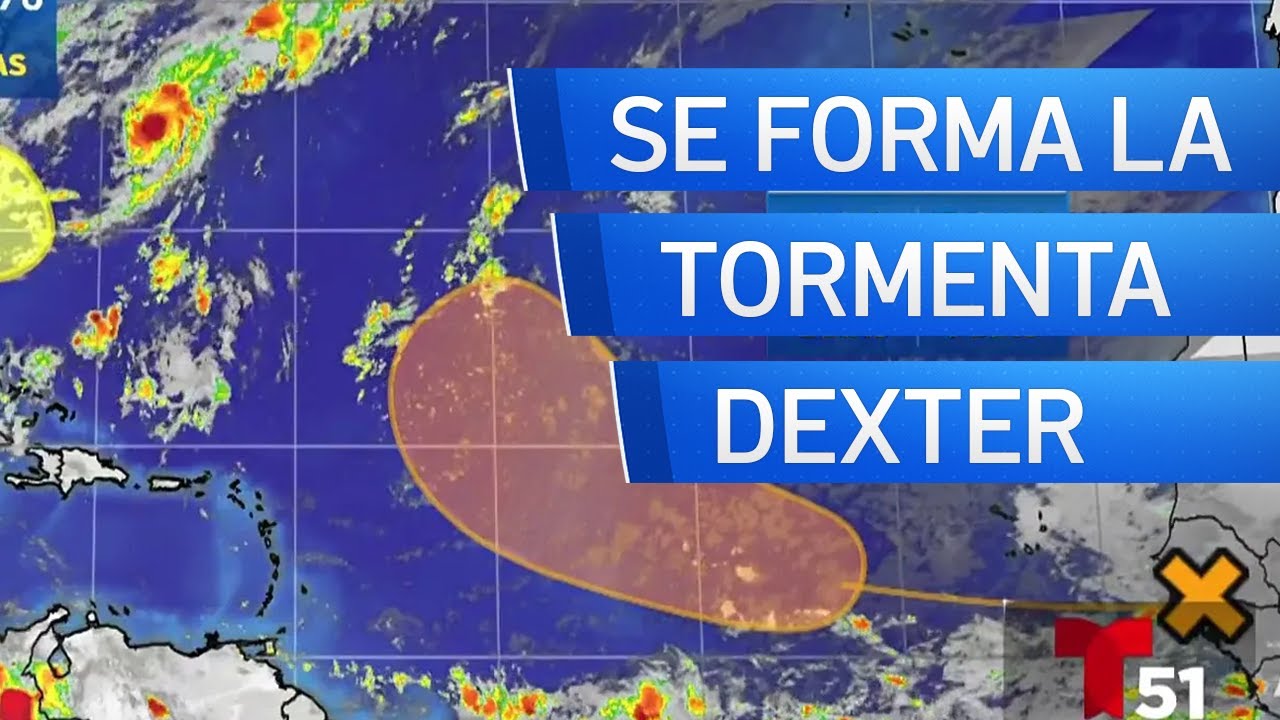 Se forma la tormenta tropical Dexter, cuarta con nombre en esta temporada