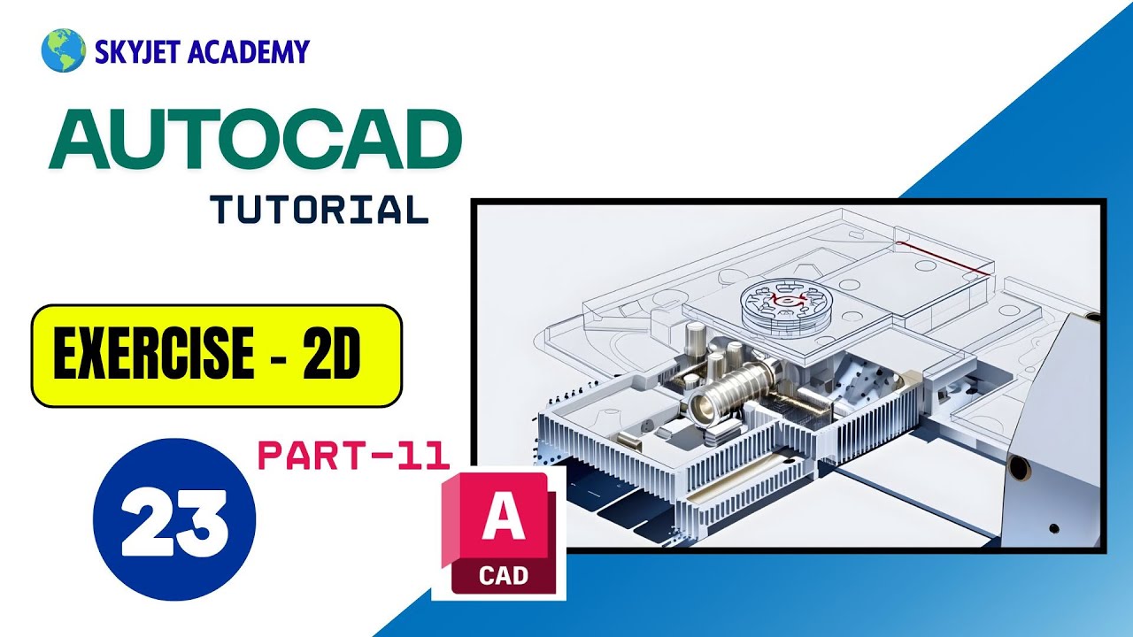 AUTOCAD-2D -Tutorial-Exercise-23(PART-2)|Autocad software classes near me in coimbatore