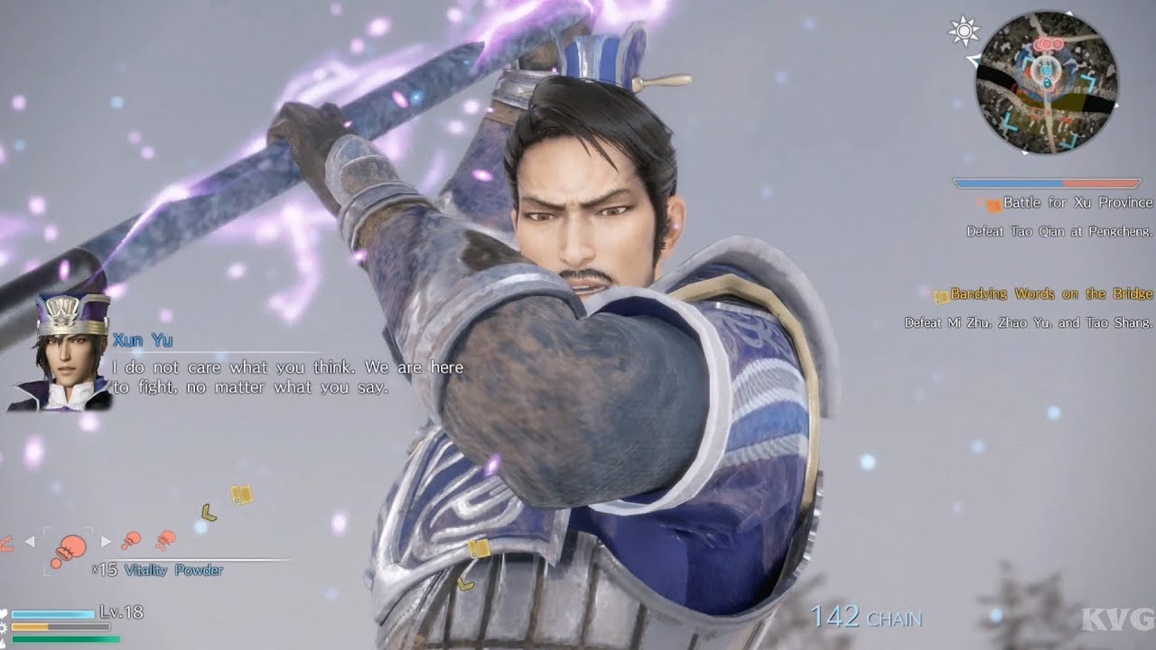 Dynasty Warriors 9 - Yu Jin - Open World Free Roam Gameplay (PS4 HD) [1080p60FPS]