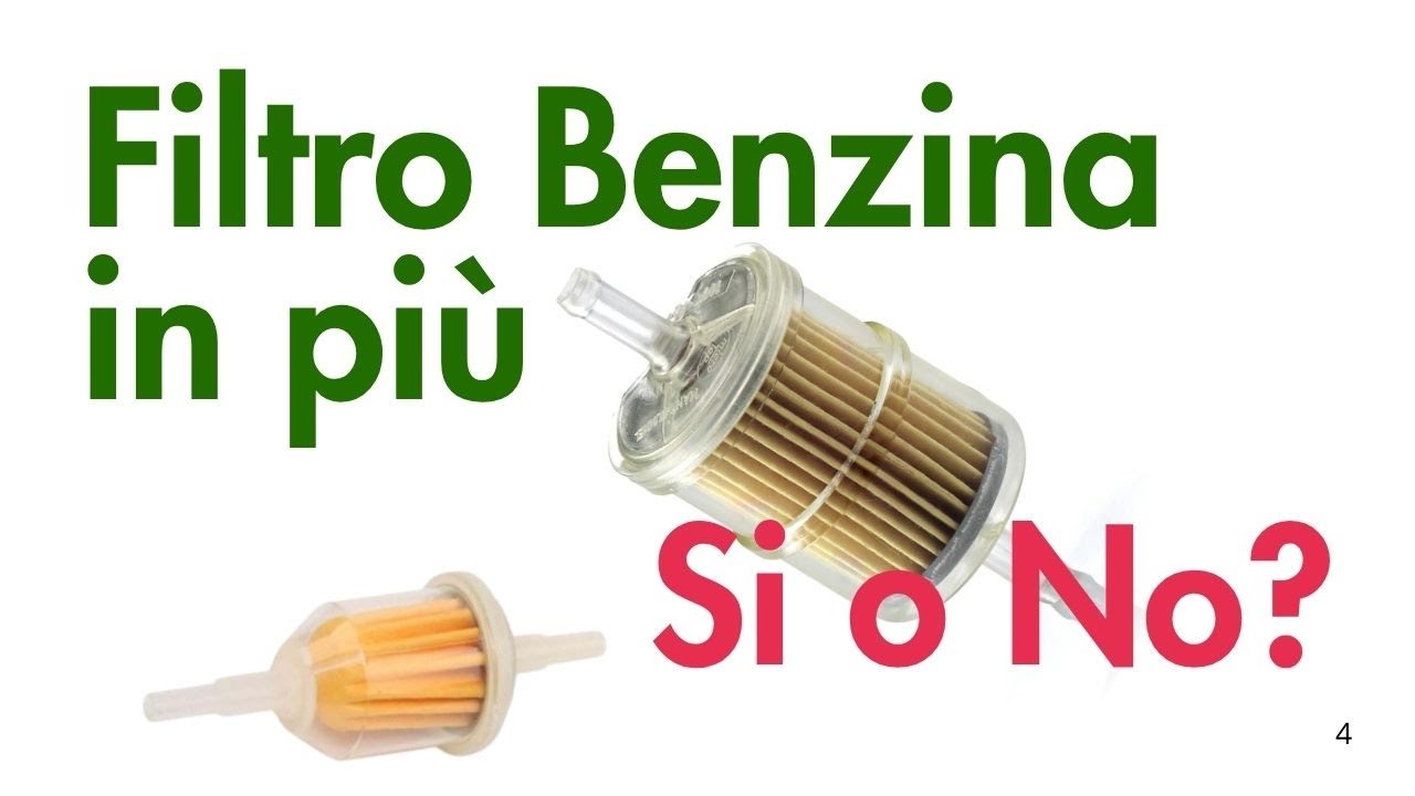 PROBLEMI DEL FILTRO BENZINA IN CARTA