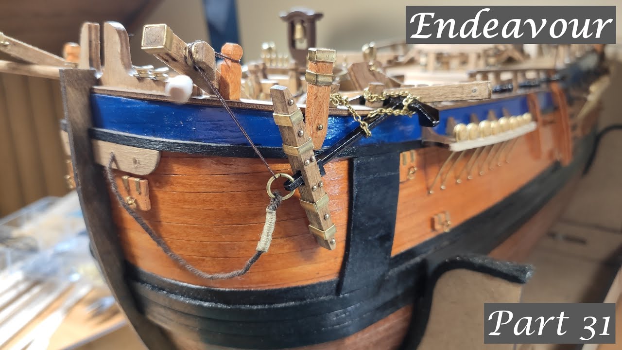 Endeavour : 1/54 Scale Model : Step By Step Video Build : Placing The Anchors: Part 31