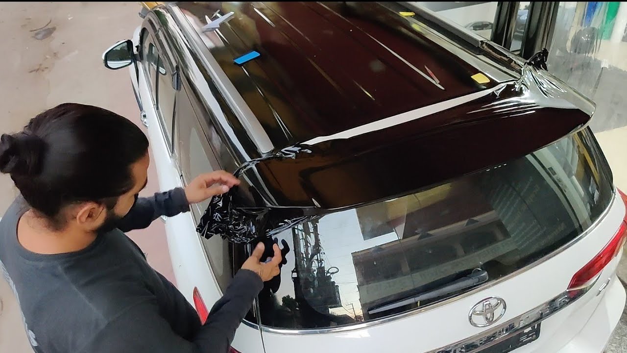 Toyota Fortuner Rooftop Vinyl Wrapping | Fortuner Modification | Vwraps Sikar