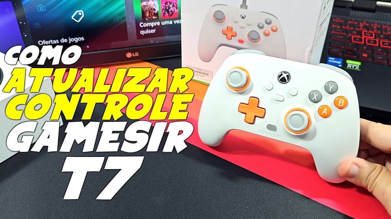 Como ATUALIZAR CONTROLE GAMESIR T7 no XBOX e PC