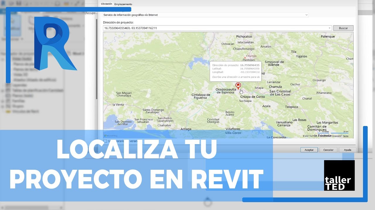 Localiza tu proyecto en REVIT