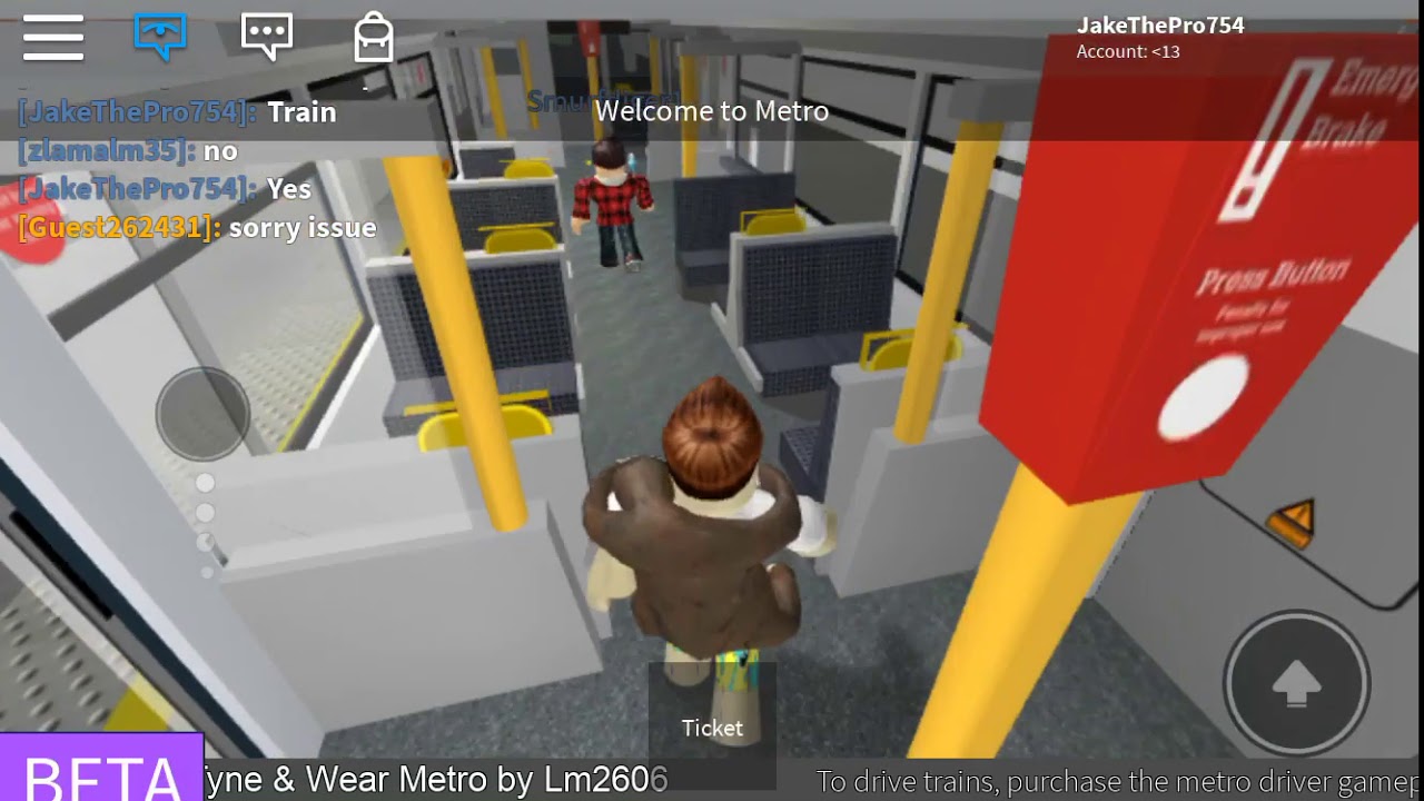 Roblox train ride(Tyne and wear and metro)