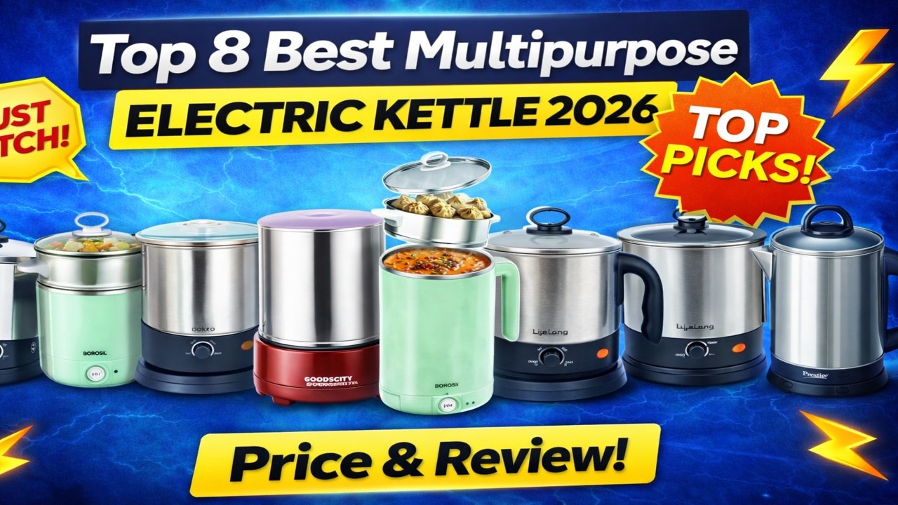 ✅Top 8 Best Multipurpose Electric Kettle 2026 ⚡ | 1.2L&ndash;1.7L | Price, Features & Review