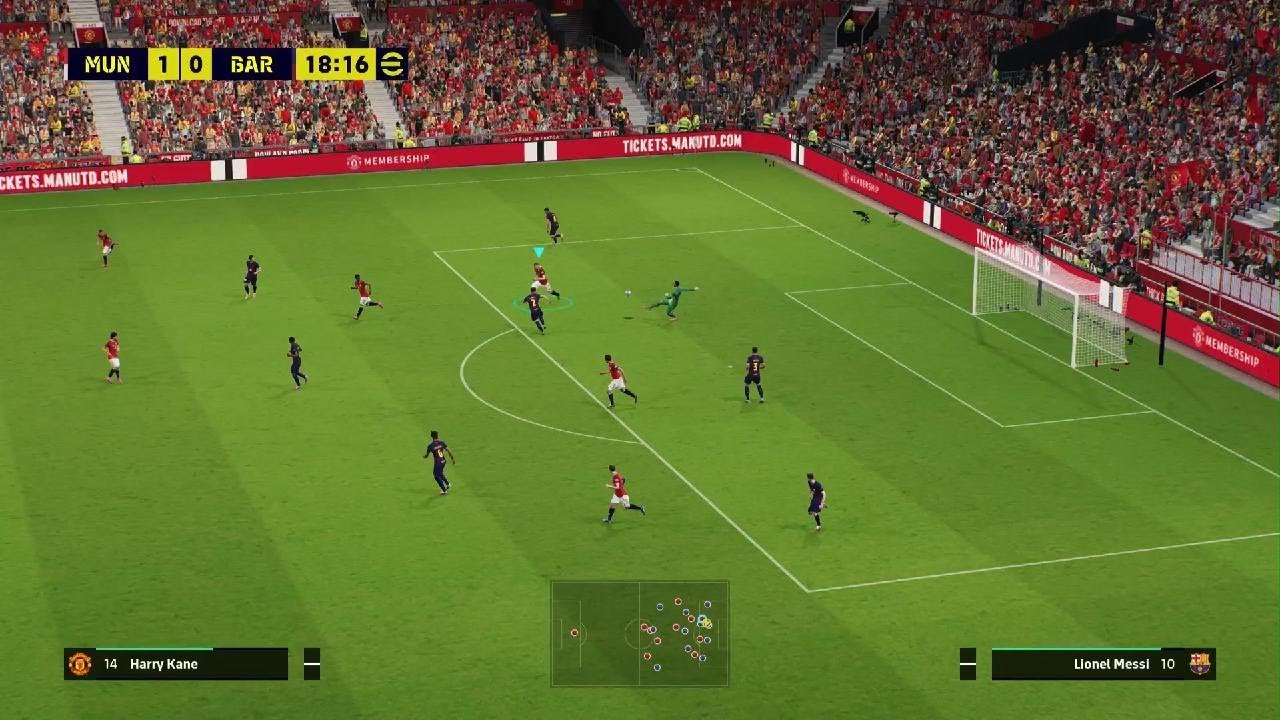 Manchester United vs Barcelona Efootball Gameplay