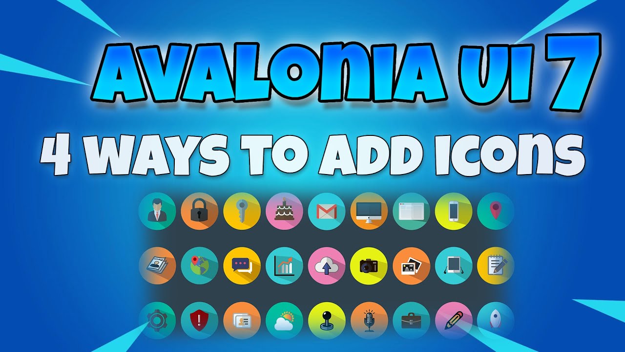 4 способа добавить иконки в ваш проект пользовательского интерфейса Avalonia