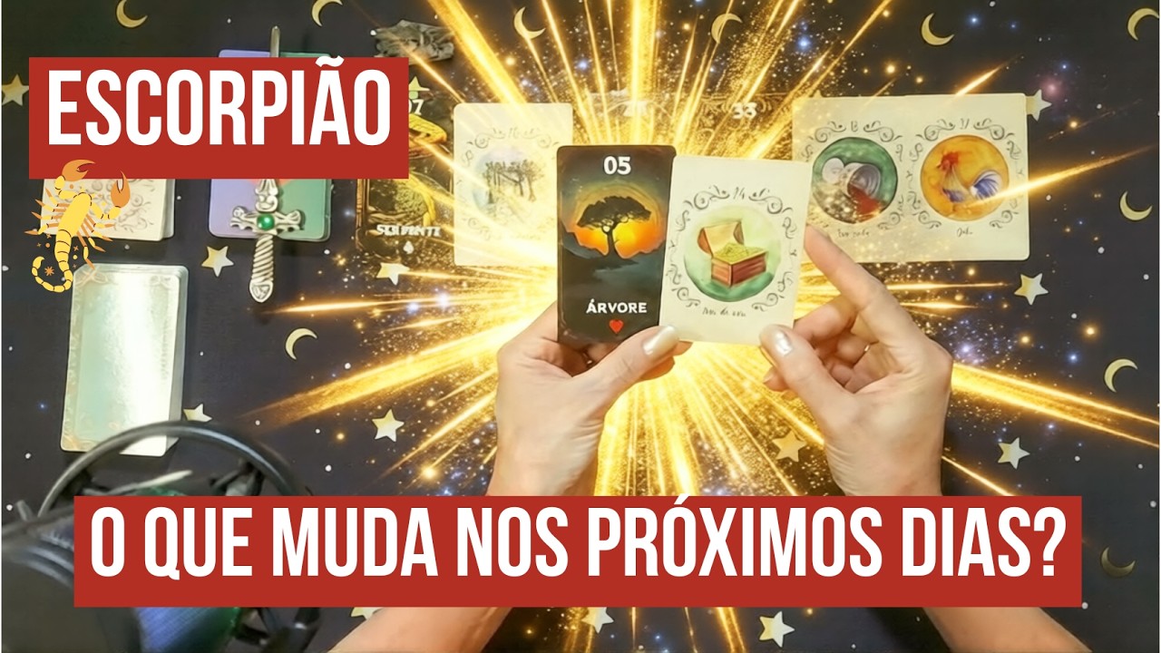 ESCORPIÃO:  O que muda nos próximos dias? O baralho cigano revela virada e transformações.