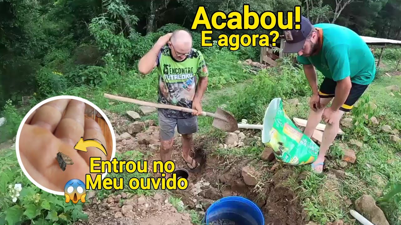 Acabaram os materiais, tivemos que improvisar/ entrou um bicho dentro do meu ouvido, Que desespero