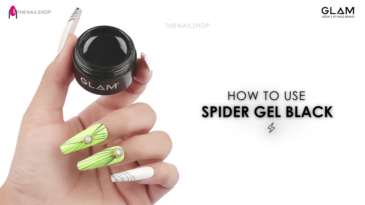 How to apply Spider Gel Black | Spider Gel Nail Art | GLAM - India's #1 Nails Brand