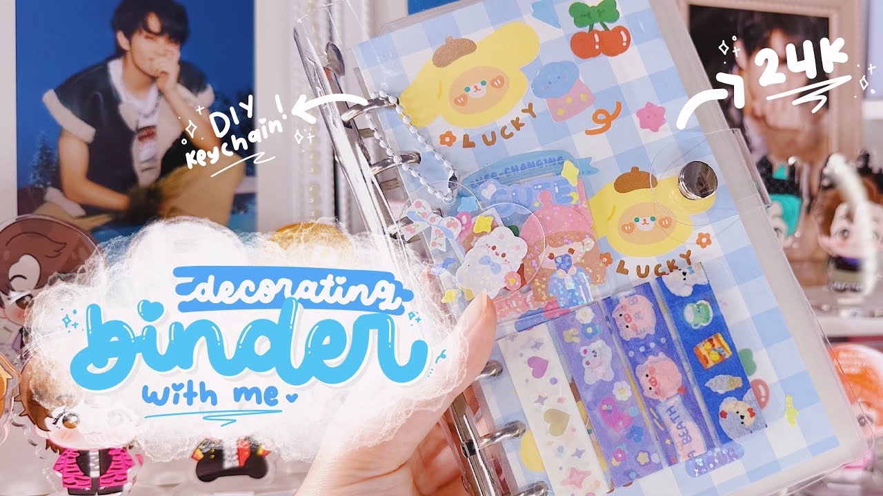 •. Binder Set dan DIY Keychain set cuma 24 ribu! Binder Set Up + Stationery Haul Super Murah #53 .•