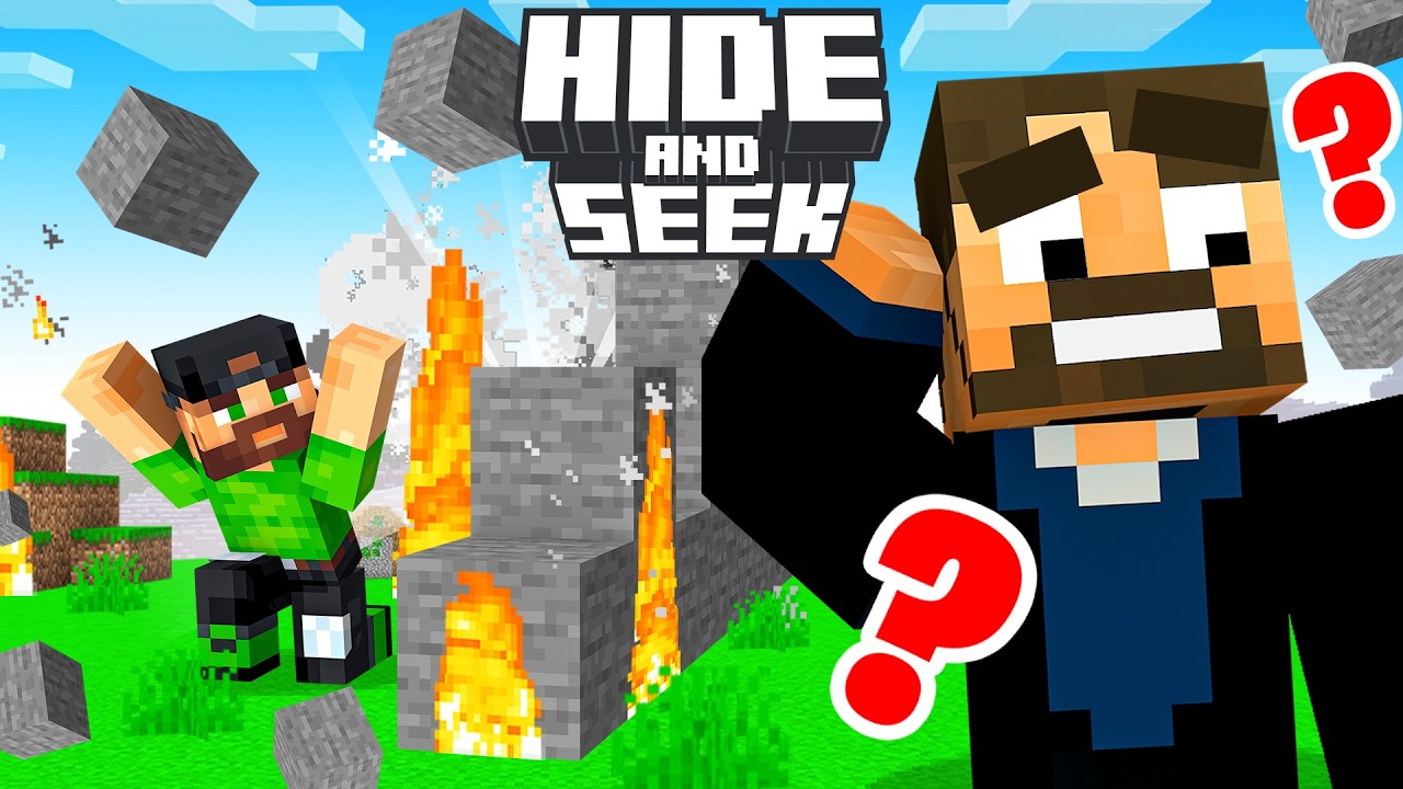 DESTROYING the Map in Minecraft Hide and Seek!