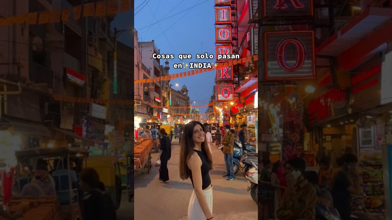 Cosas que SOLO PASAN en India 😱 #india #newdelhi #viajar #asia