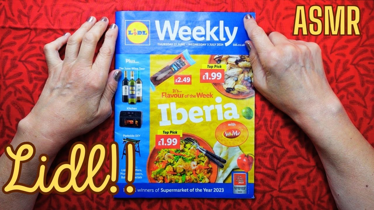 ASMR | Iberia Week at Lidl! Whispered Sales Circular Browsing