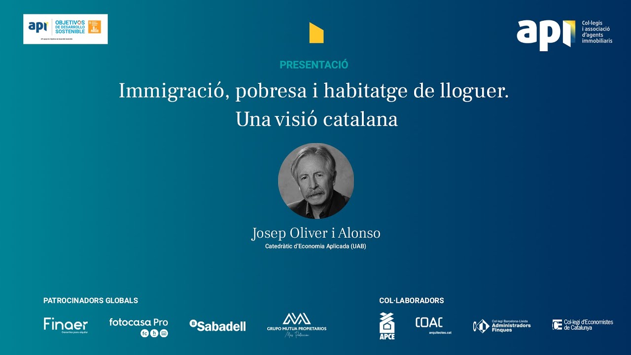 Tribuna Immoscòpia 2026 | Presentació Josep Oliver i Alonso