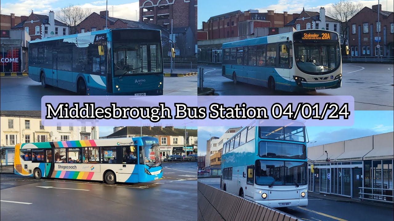 Buses at Middlesbrough Bus Station | 04/01/24