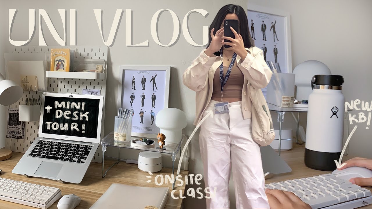 ✦ ˖  uni vlog 𓄹𓈒 | first time on campus, study with me, mini desk tour, productive days