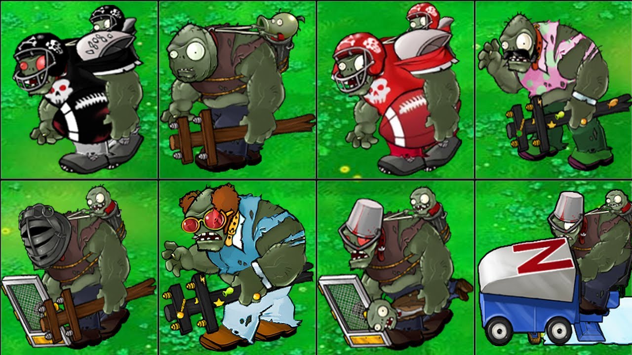 PVZ 1 Hybrid Challenge - 1 Ultimate Peashooter Vs 1 All Gargantuar Zombie. Who Will Win?